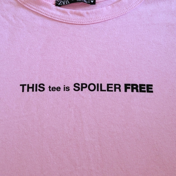 ZARA "This Tee is Spoiler Free" Tee👕 - NWOT - Picture 3 of 12
